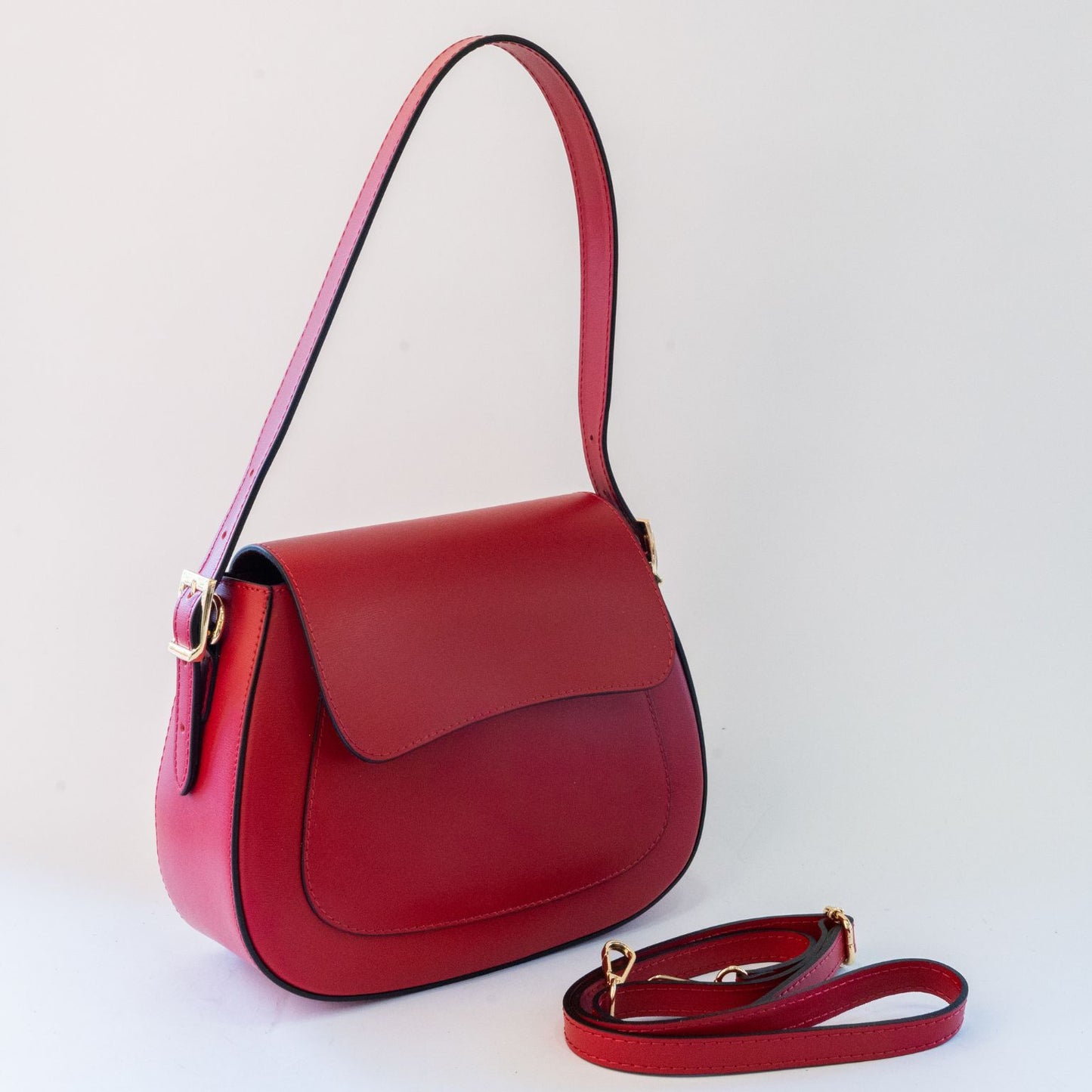 Borsa a spalla in pelle - ELODIA