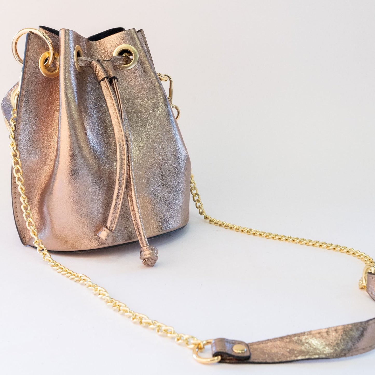 Borsa secchiello in pelle - IDRA Mini