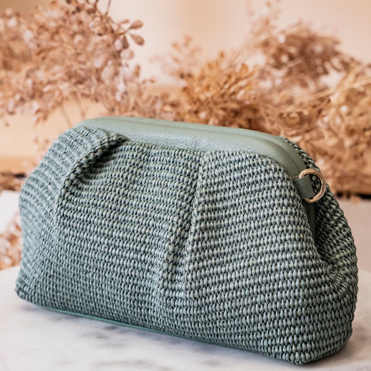Borsa Pelle e Rafia - SOFIA