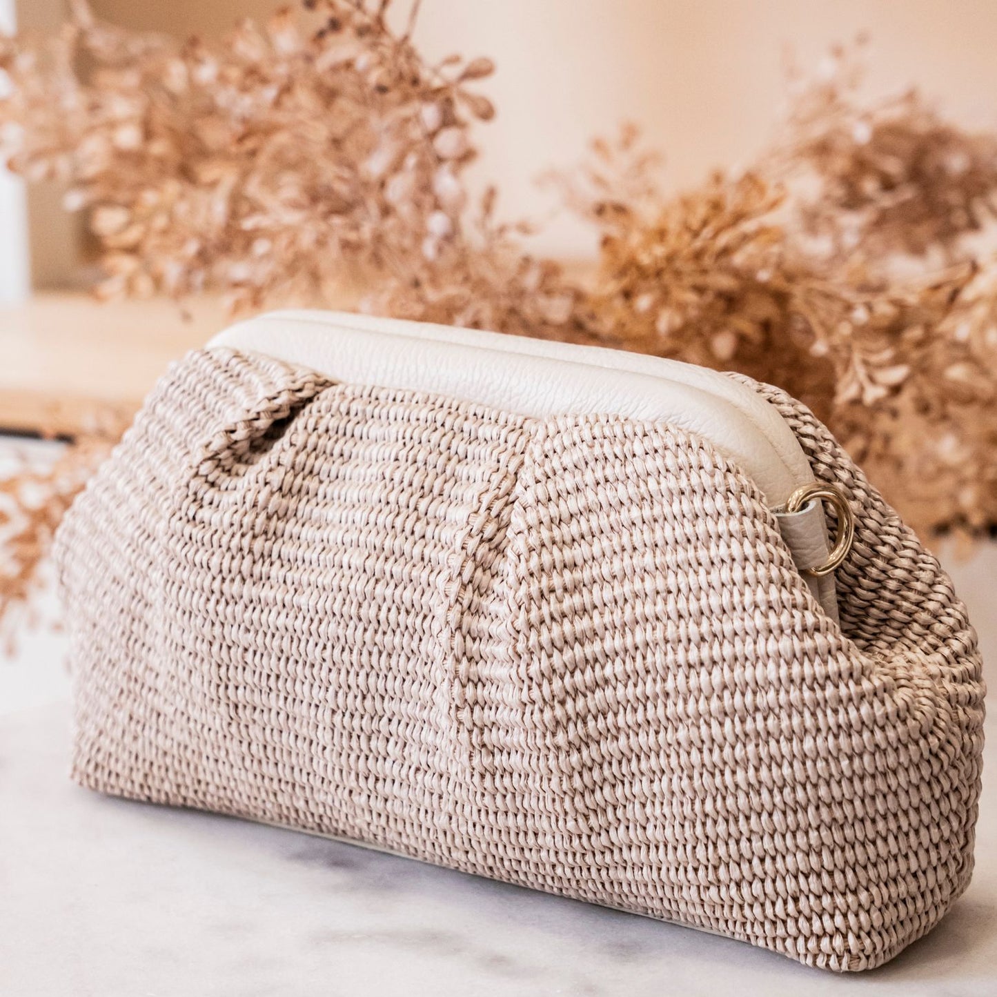 Borsa Pelle e Rafia - SOFIA