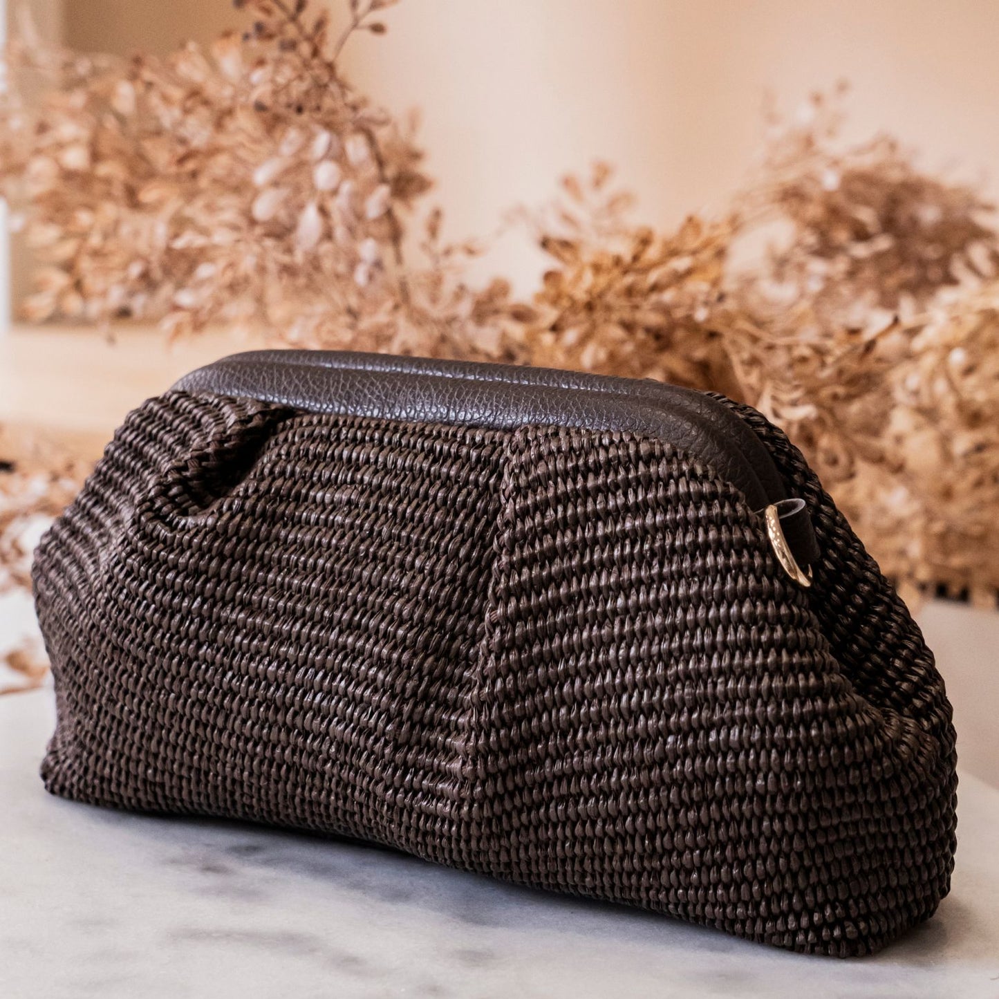 Borsa Pelle e Rafia - SOFIA