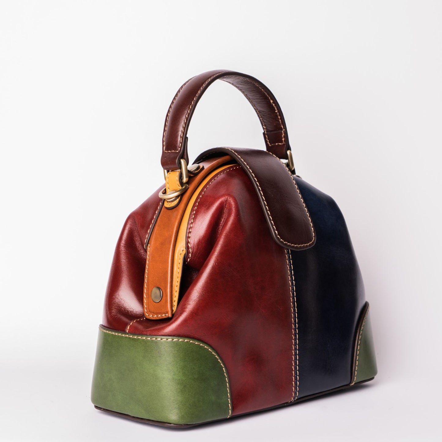 Borsa Fenice in Pelle Multicolor