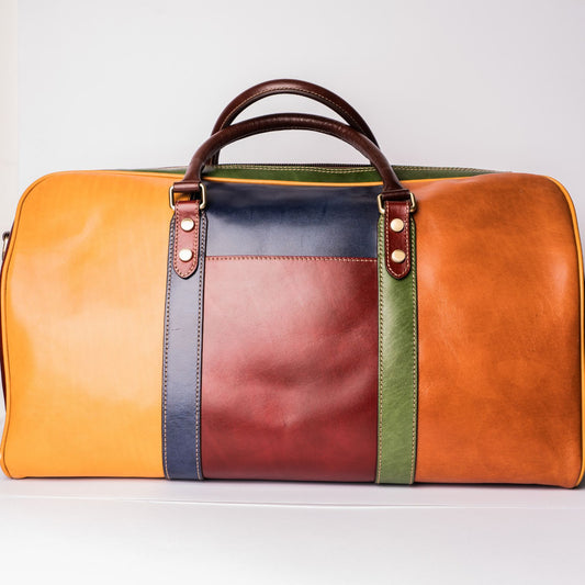 Valigia Fenice in Pelle Multicolor