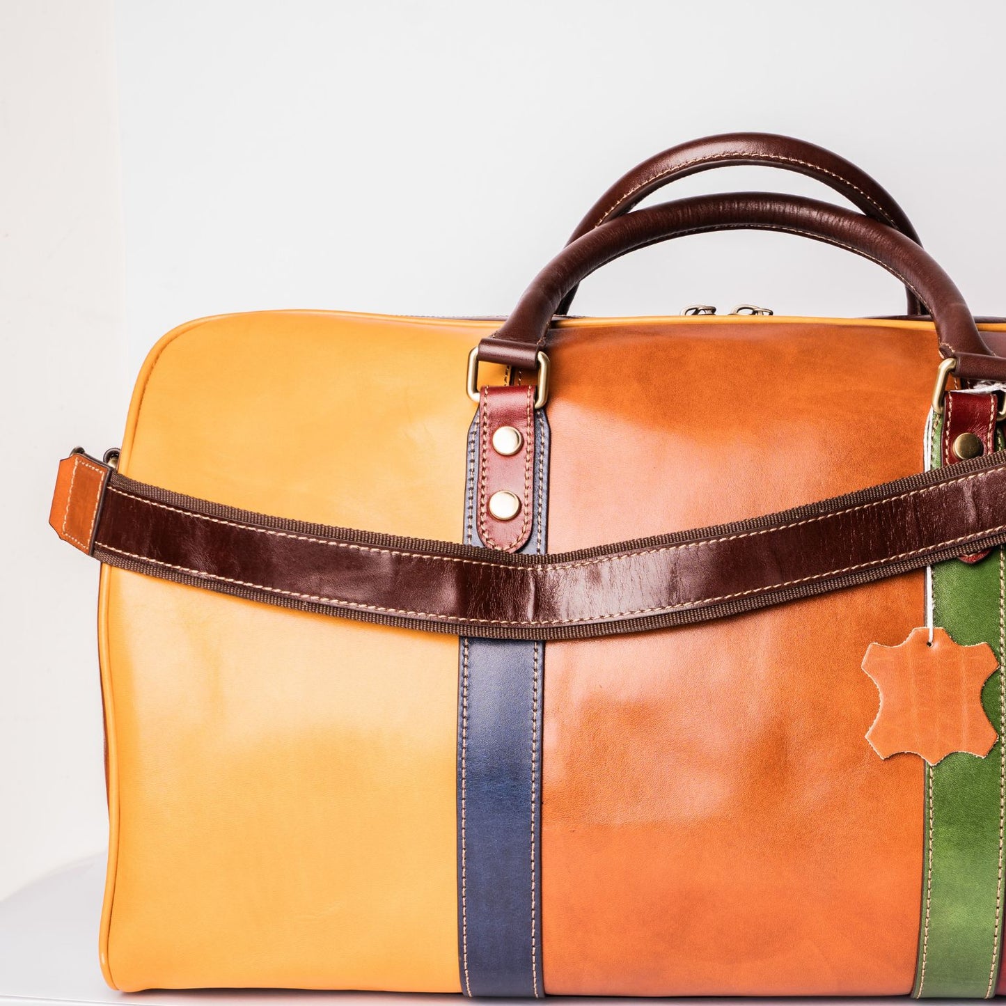 Valigia Fenice in Pelle Multicolor