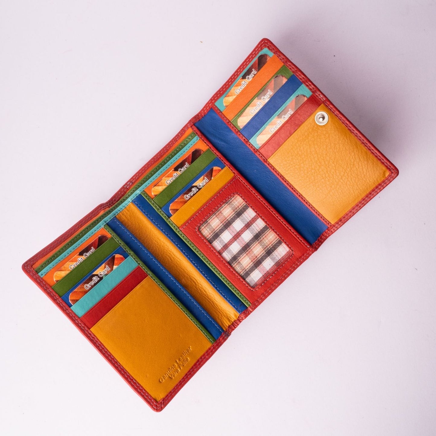 Portafogli in Pelle Multicolor Medium