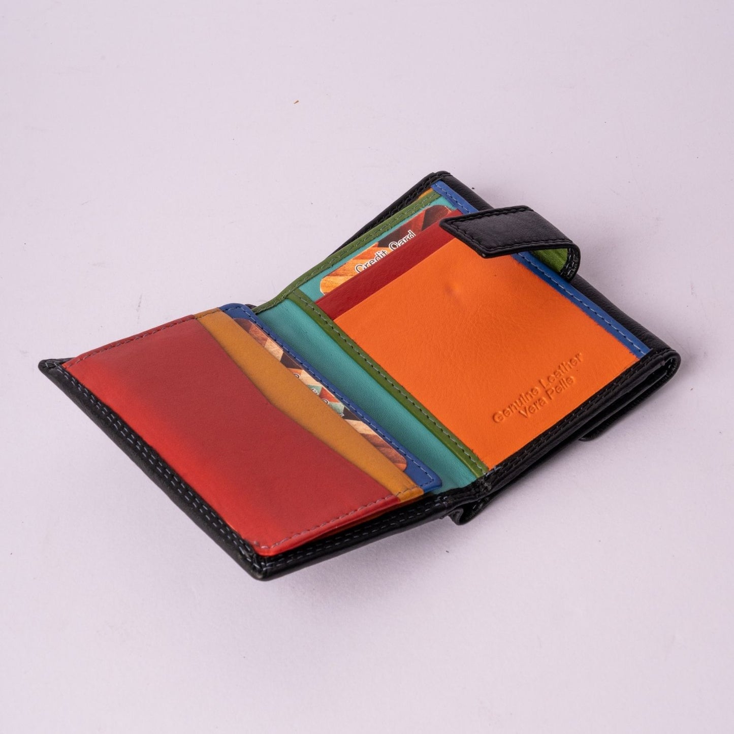 Portafogli in Pelle Multicolor Mini