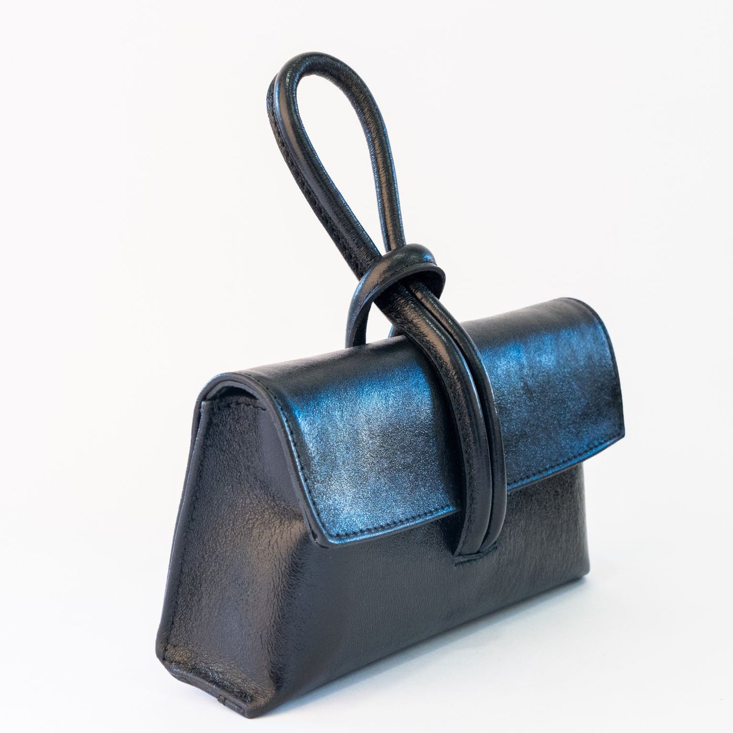 Borsa a mano in pelle - GAIA Metallic