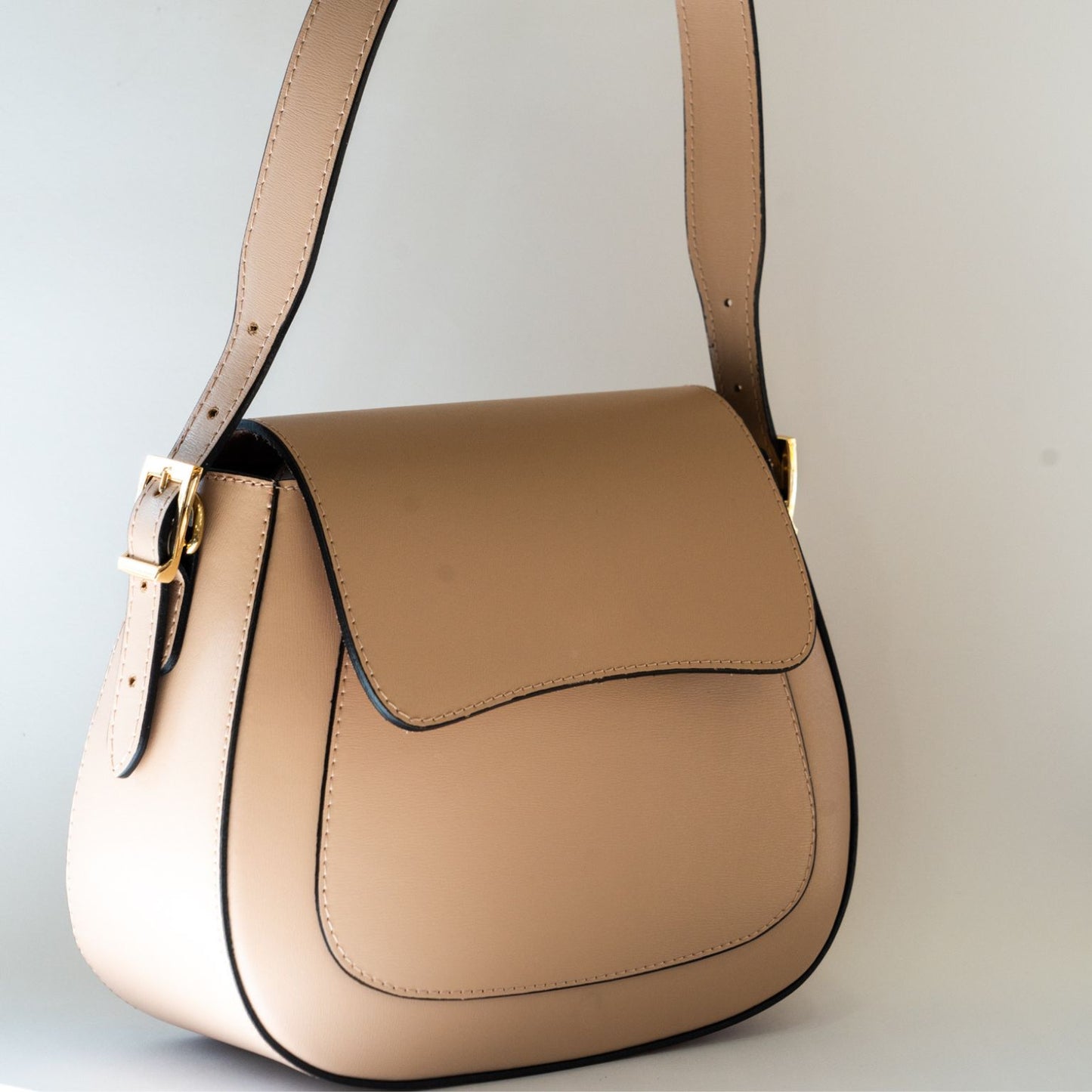 Borsa a spalla in pelle - ELODIA