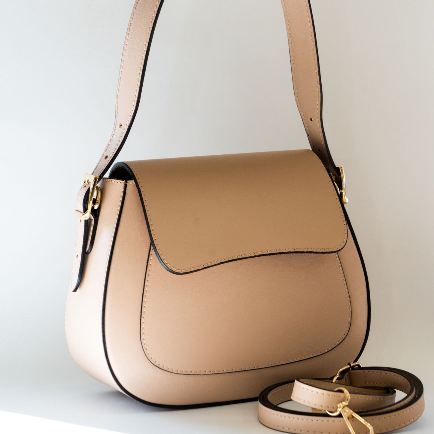 Borsa a spalla in pelle - ELODIA