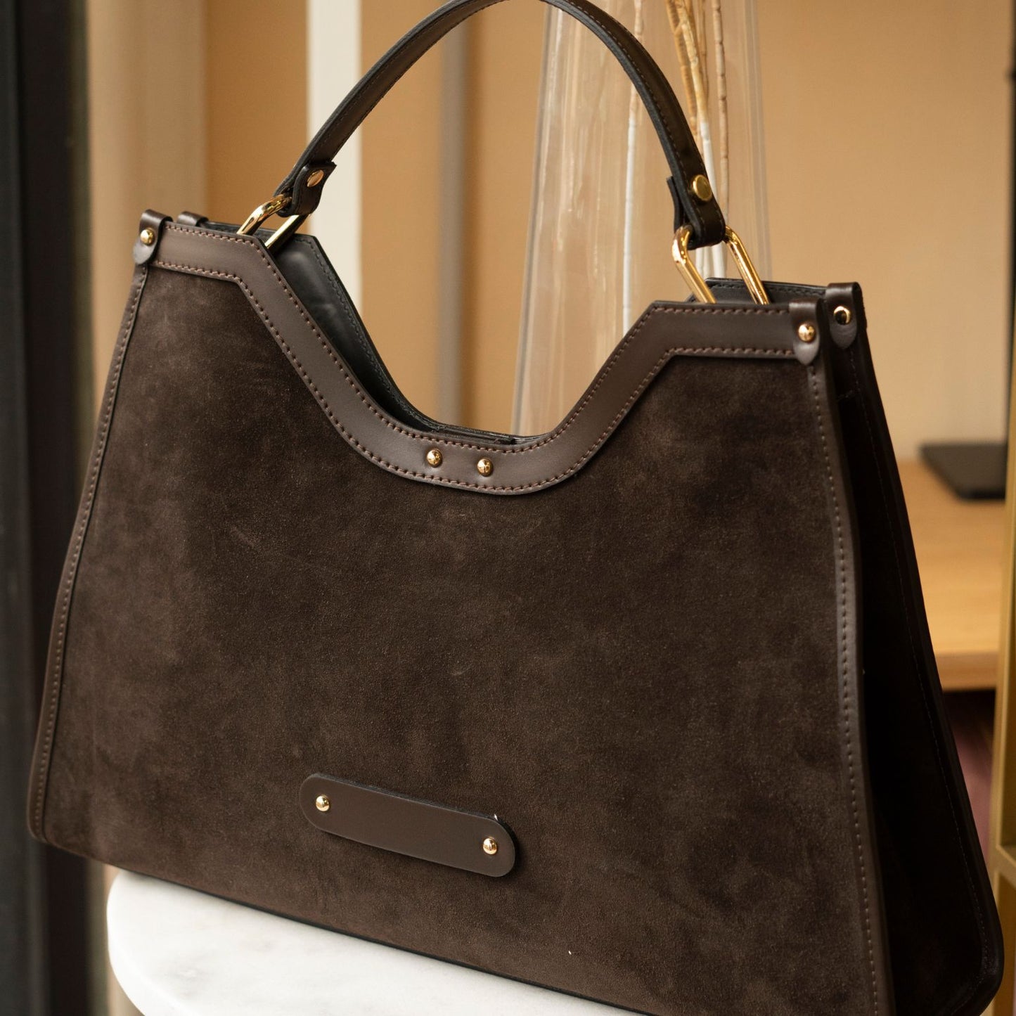 Borsa in pelle Scamosciata - DALIA