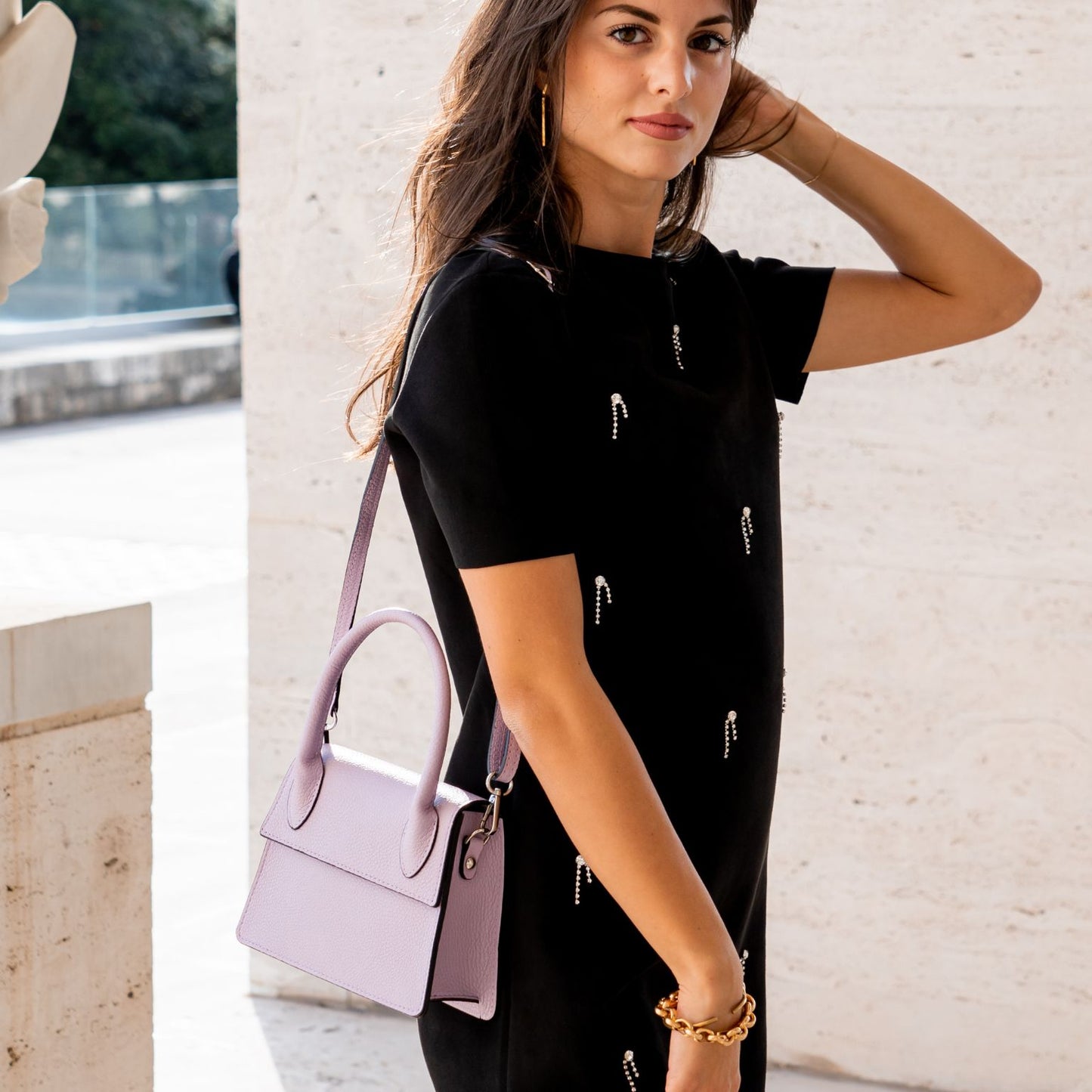 Borsa a mano in pelle - DELIA